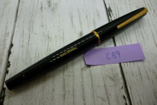 C89 MONTBLANC 320 Fountain Pen Black 14K Gold 585 EF w/box 2