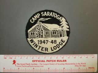 Boy Scout Camp Saratoga Winter Camp Felt Ny 9783x