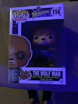 Funko Pop Movies 114 The Wolf Man Universal Monsters Vaulted