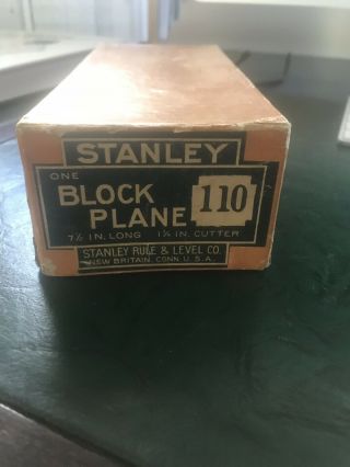 Early Vintage Stanley No.  110 Block Plane - Awesome