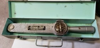 Vintage Apco Mossberg Co.  0 - 600 Inch - Pounds Dial Torque Wrench W/carrying Case