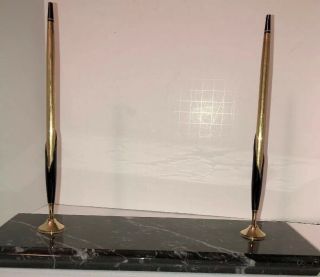 Marble Desk Pen Set With 2 Cross Pen & Pencil 120/ 10k Cap/barrel