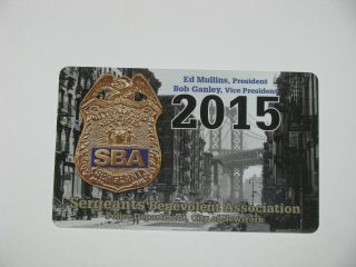 Nypd Collectible York City Police Department Sba Card 2015 Sergeant