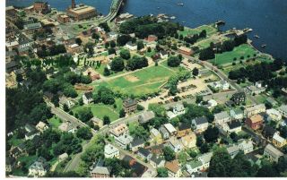 Portsmouth Nh Aerial Photo Of Strawbery Banke State St Postcard