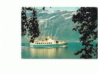 Hardangerfjord,  Norway,  Boat On The Fjord - Unposted Postcard