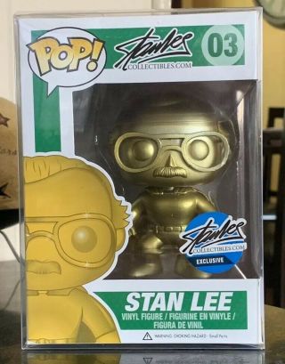 Funko Pop Stan Lee Gold Nycc Exclusive Limited Edition