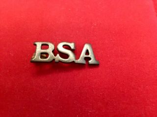 Scarce Early Boy Scout “bsa” Metal Pin,  1 1/2” Long,  1/2” Wide