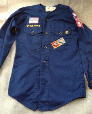 1970 ' s Cub Scout Uniform Scarf Webelos Cap Hat Belt Heart Of America Pack 3198 7