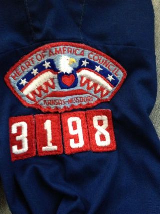 1970 ' s Cub Scout Uniform Scarf Webelos Cap Hat Belt Heart Of America Pack 3198 8