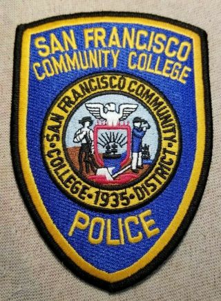 Ca San Francisco Community College District California Police Patch