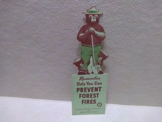 Orig.  1957 Smokey The Bear Only You Can Prevent Forest Fires Brochure