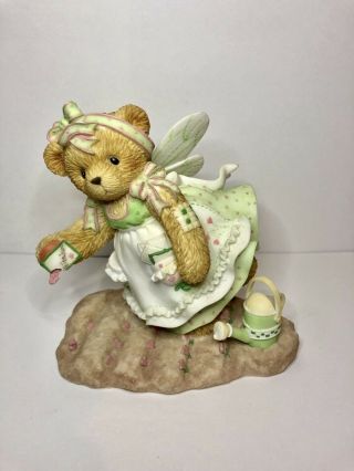 Rare Vintage Cherished Teddies Melody Angel Plant Some Love Watch Heart Grow