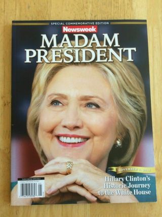 Near Newsweek Madam President Hillary Clinton Commemorative Edition Error