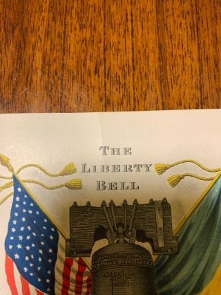 THE LIBERTY BELL 1915 SOUVENIR CARD from PANAMA - PACIFIC INTERNATIONAL EXPO PPIE 2