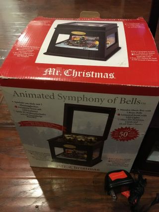 Mr.  Christmas Animated Symphony of Bells 50 Song Carousel Music Box 5