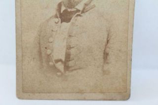 Antique 1800s Civil War Era Man In Uniform/Dress Coat CABINET CARD 2 1/2x4 1/8 