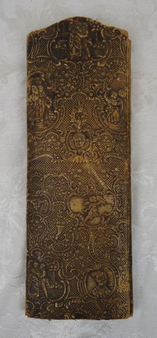 Antique 19th Century Victorian Embossed Cherub Folding Photo Folder Album