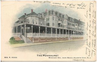 The Pennhurst Hotel In Atlantic City Nj Postcard 1906