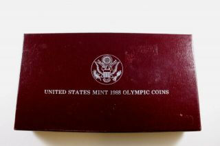 One United States 1988 Olympic Proof Silver Dollar Package