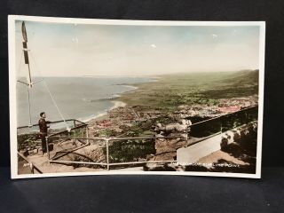 Vintage Real Photo Postcard The Lookout,  Sublime Point Nsw The Kiosk Valentine 