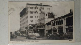 Vintage 1930 Palo Alto Ca Varsity Theater W/ Fred Astaire City Postcard