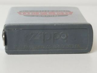 Vintage Zippo Tape Measure Advertising H.  R.  Defler Corp Carbon 3