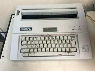 Smith Corona Electric Memory Typewriter Spell - Right Dictionary Mark Xii