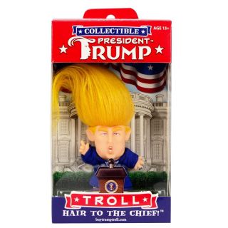 US President Donald J Trump Hair Troll Doll Funny Novelty Gag Gift Prank Joke 5