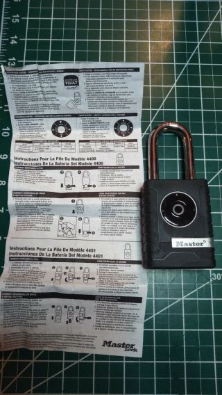Bluetooth Smart Padlock,  Model 4401 By Master Lock Co.