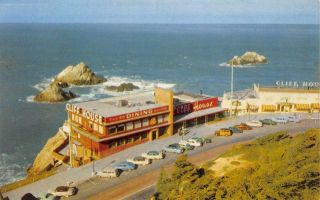 Cliff House San Francisco,  California Restaurant Vintage Postcard Ca 1950s