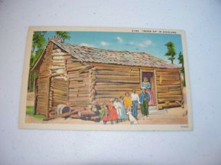 Vintage Antique Postcard Black Americana D - 182 " Seven Up " In Dixieland E 5405