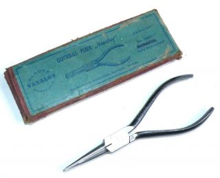 Vintage Klauke Vanaloy Germany No 105 5 1/2 Duck Bill Pliers