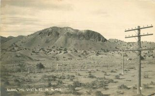 C - 1910 Santa Fe Railroad Mexico Rppc Real Photo Postcard 4629