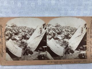 Roosevelt Rough Riders 1898 San Juan Hill Army Keystone View Co.  Stereoview