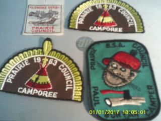 Prairie Council Activity Patches 4 - - - 1 Is A Woven Patch All