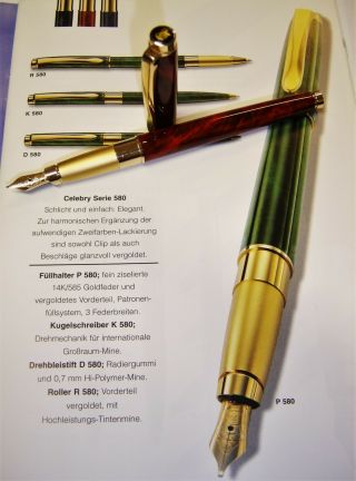 Pelikan Celebry P 580 Fountain Pen 14k/585 Gold Nib