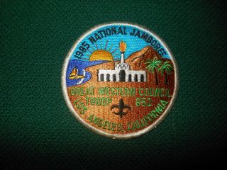 Boy Scouts Great Western Council Los Angeles 852 1985 National Jamboree Patch