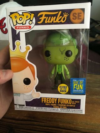 Funko Pop Freddy Funk As Toxic Rick Gitd Glow Box Of Fun Fundays 2019 Le 3000