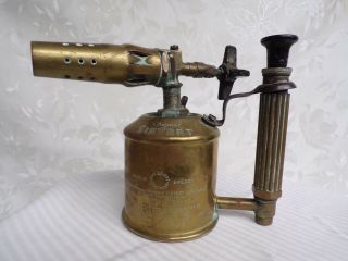 Antique Max Sievert Made In Sweden Blowtorch N°270 (0.  4 Liters)