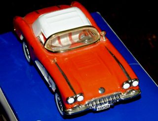 Dept 56 Snow Village Classic Cars 1958 Corvette Roadster Car Red 3