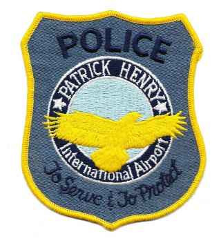 Police Patch Virginia Patrick Henry Field Newport News Airport Williamsburg