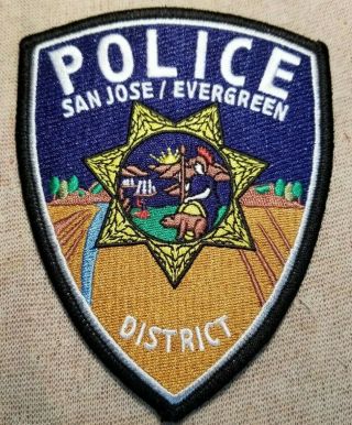 Ca San Jose - Evergreen Community College District California Police Patch