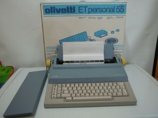 Olivetti Et Personal 55 Design By Mario Bellini Portable Electric Typewriter