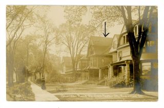 Evanston Il - Sheridan Road From Foster Street - C.  R.  Childs Rppc Postcard Chicago