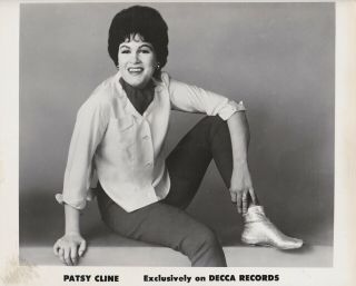 Vintage Press Photograph Patsy Cline - Decca Records Photo