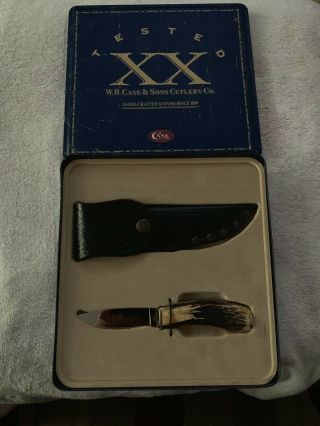 Case Xx Stag Handle Fixed Blade Knife