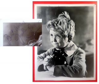 Jackie Cooper In - Person Autograph On 8x10 B&w Photo From " Skippy "