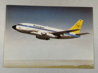 Vintage Condor Airlines City Jet Boeing 737 - 130 Unposted Postcard