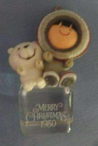 First 1980 Frosty Friends Series Hallmark Ornament Missing Song Books Cute