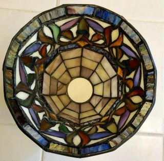 2 Arts & Crafts Style Stained Glass Light Shade Ceiling Fan Chandelier Sconce 5